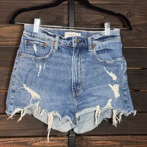 Abercrombie & Fitch Curve Love The Mom Short High Rise